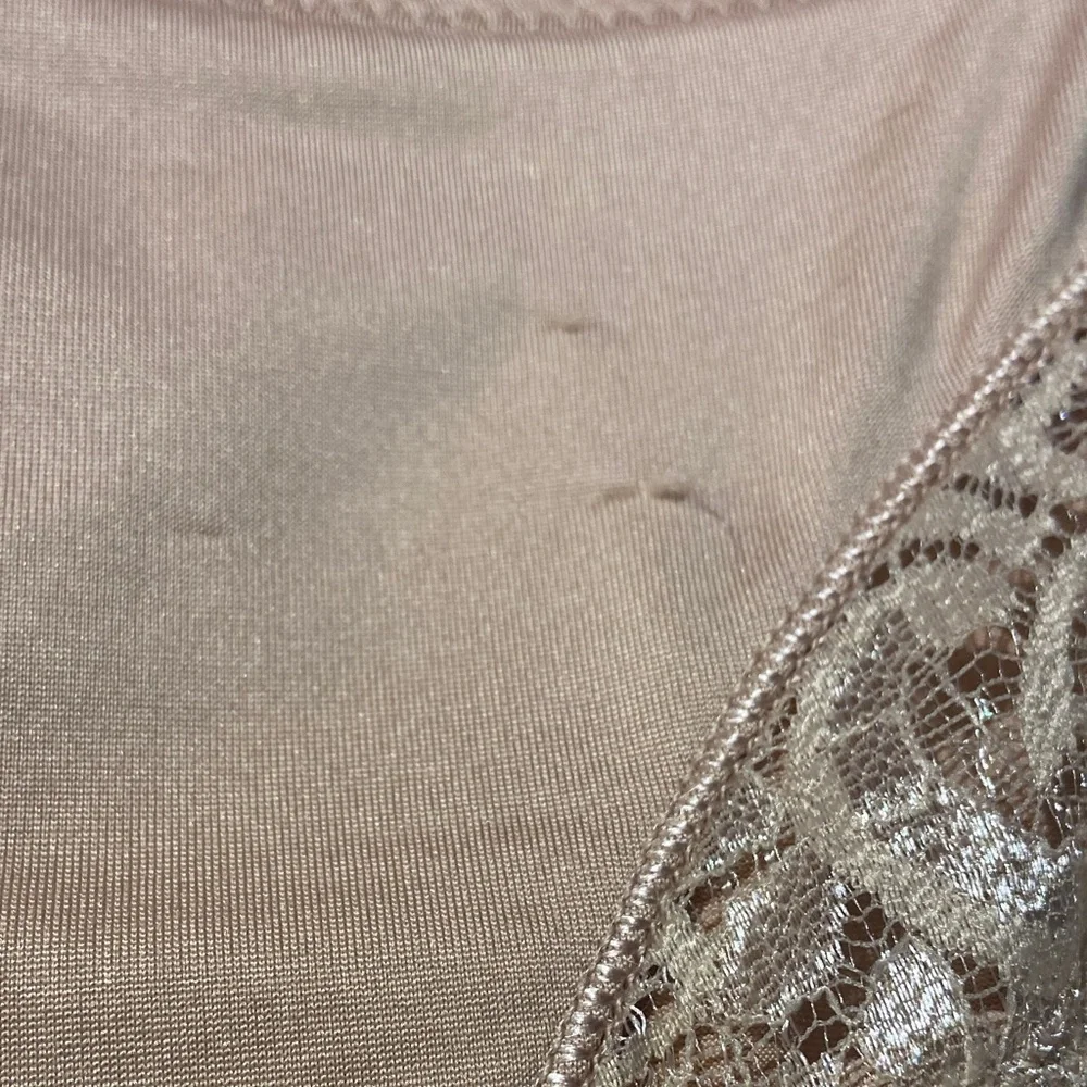 Lace Trimmed Women's Panties - Tan